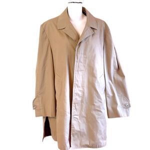 Vintage Penn-Prest Brown Storm Trench Coat, Size EU 38